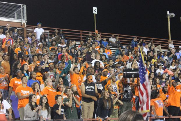 Bowies Student Section at the Martin Orange-OUT game. 