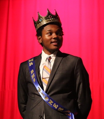 Senior Brandon Kitchin after being crowned Mr. BHS 2015.