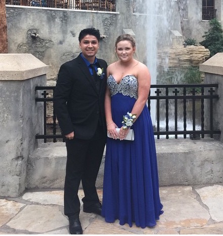 Seniors Manuel Ibarra and Alexis Baldridge, winners of Best Couple.