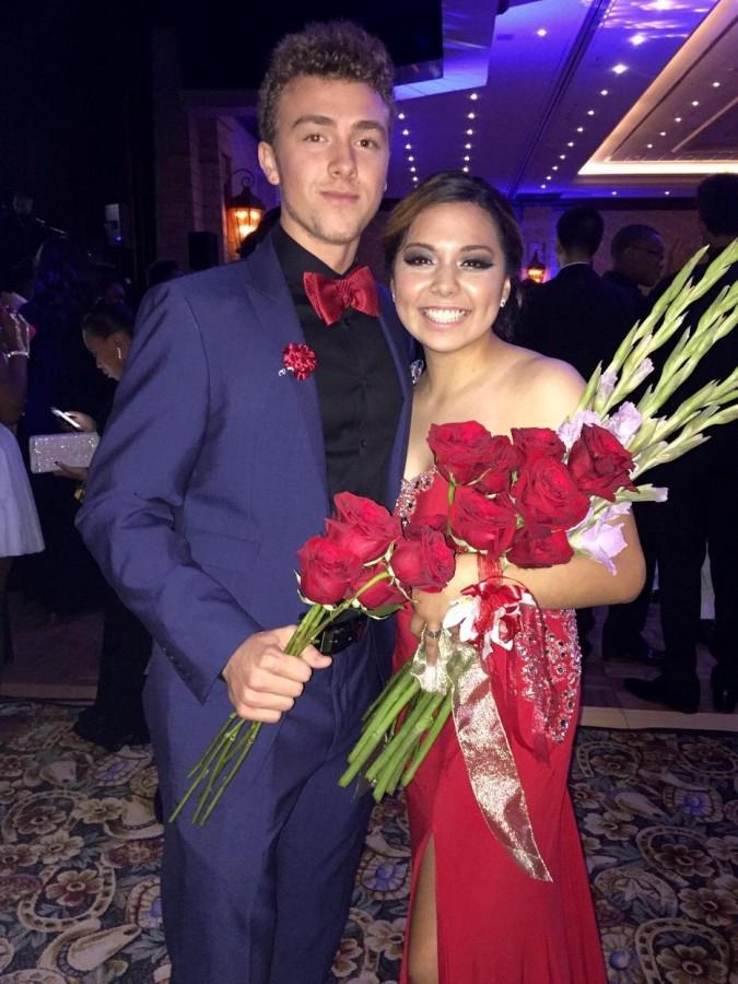 Seniors Blake Burtis and Magali Herrera voted as 2015 Prom King and Queen