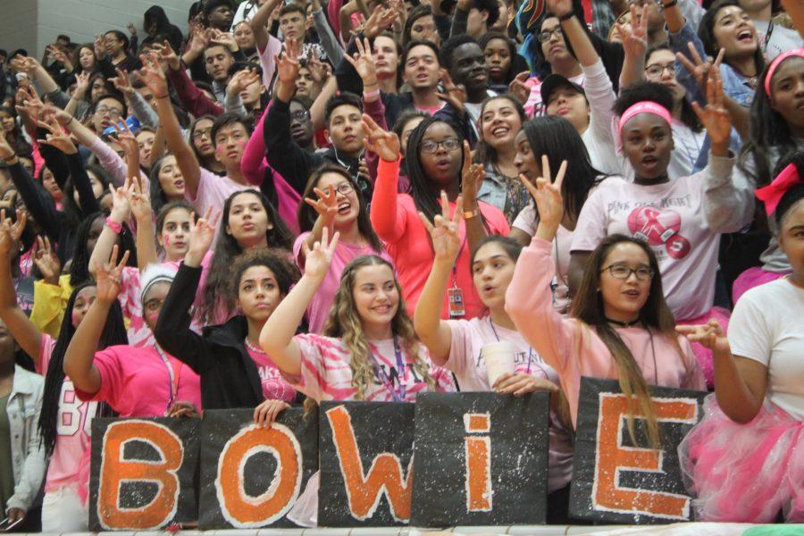 Student Section goes Pink Out