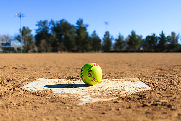 Softball+in+a+softball+field+in+California+mountains%2C+Baseball+field