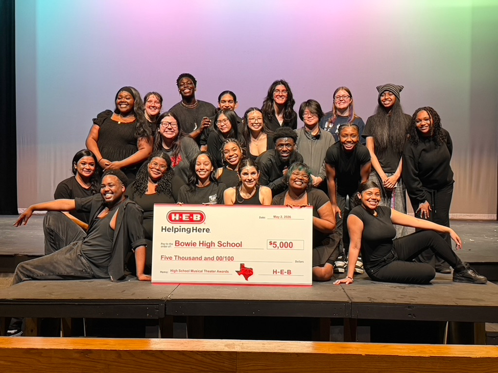Bowie Theater and the big $5,000 check